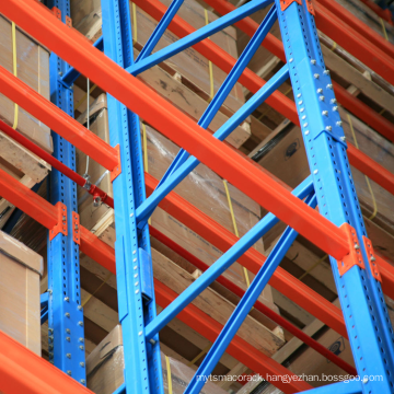 Heavy duty capacity system of storage steel racks